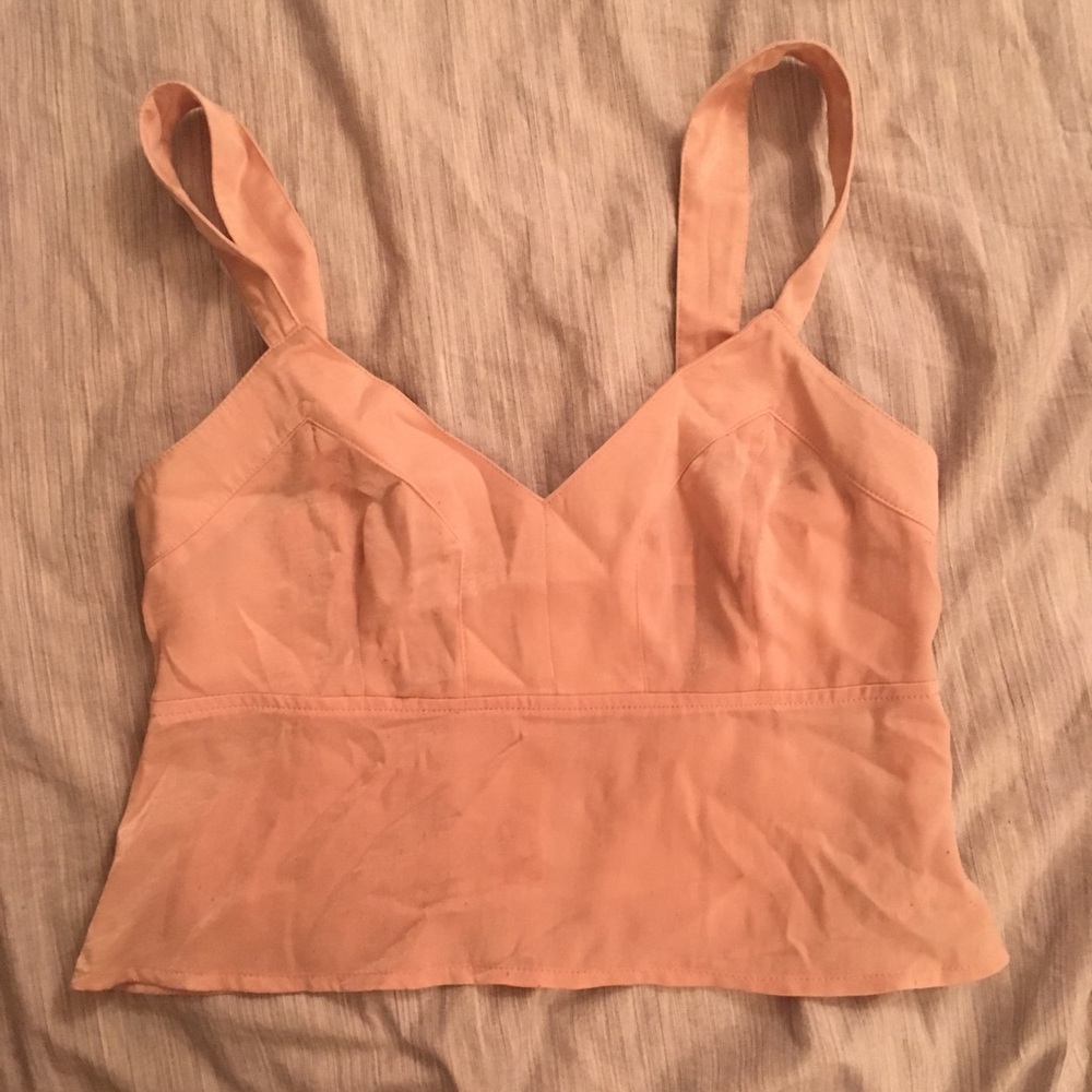 Pink Leith crop tank top